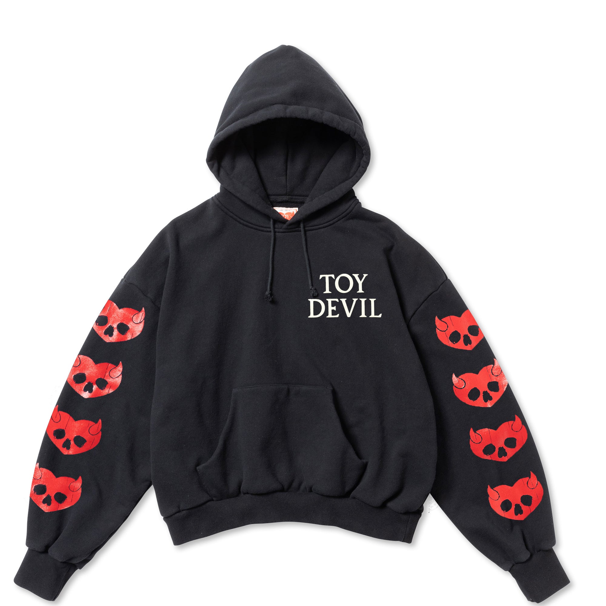 T24WCEM08/HOODIE SWEAT-DEVIL SKULL