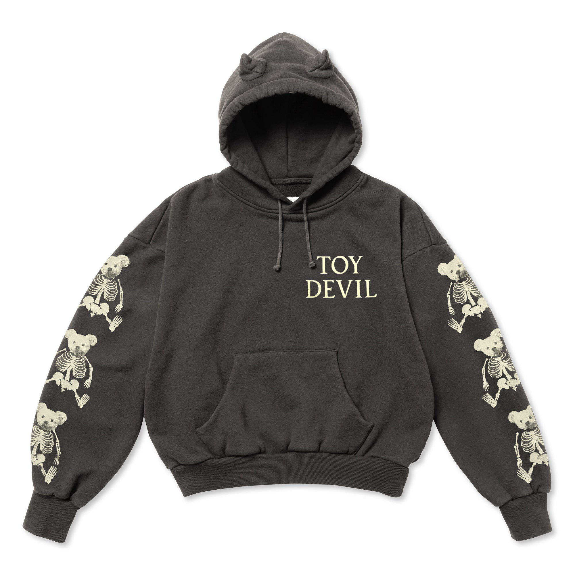TD25AWCEMH1/DEVIL HOODIE-BEAR BONE