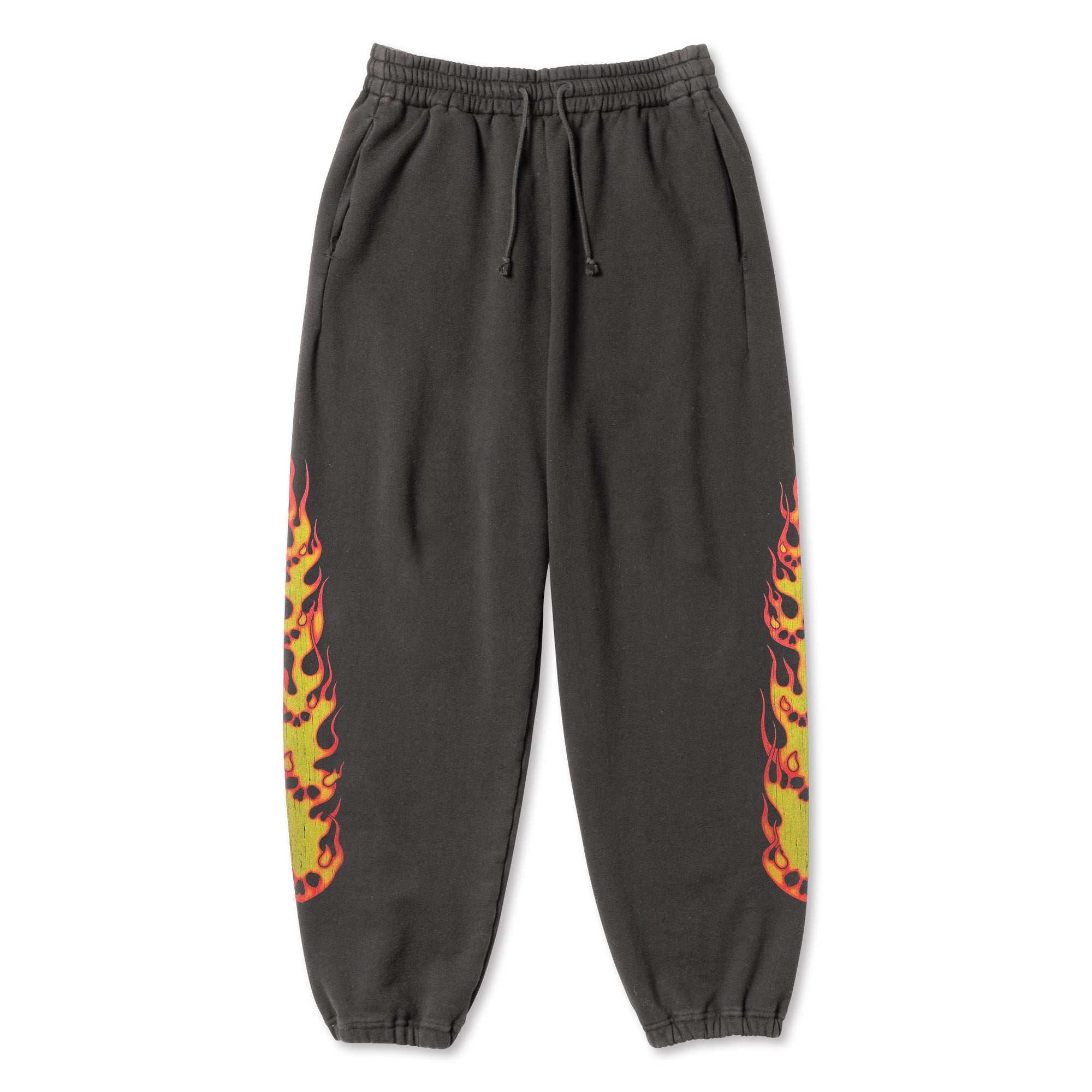 TD25AWCEMSP1/SWEAT PANTS-FIRE DEVIL SKULL