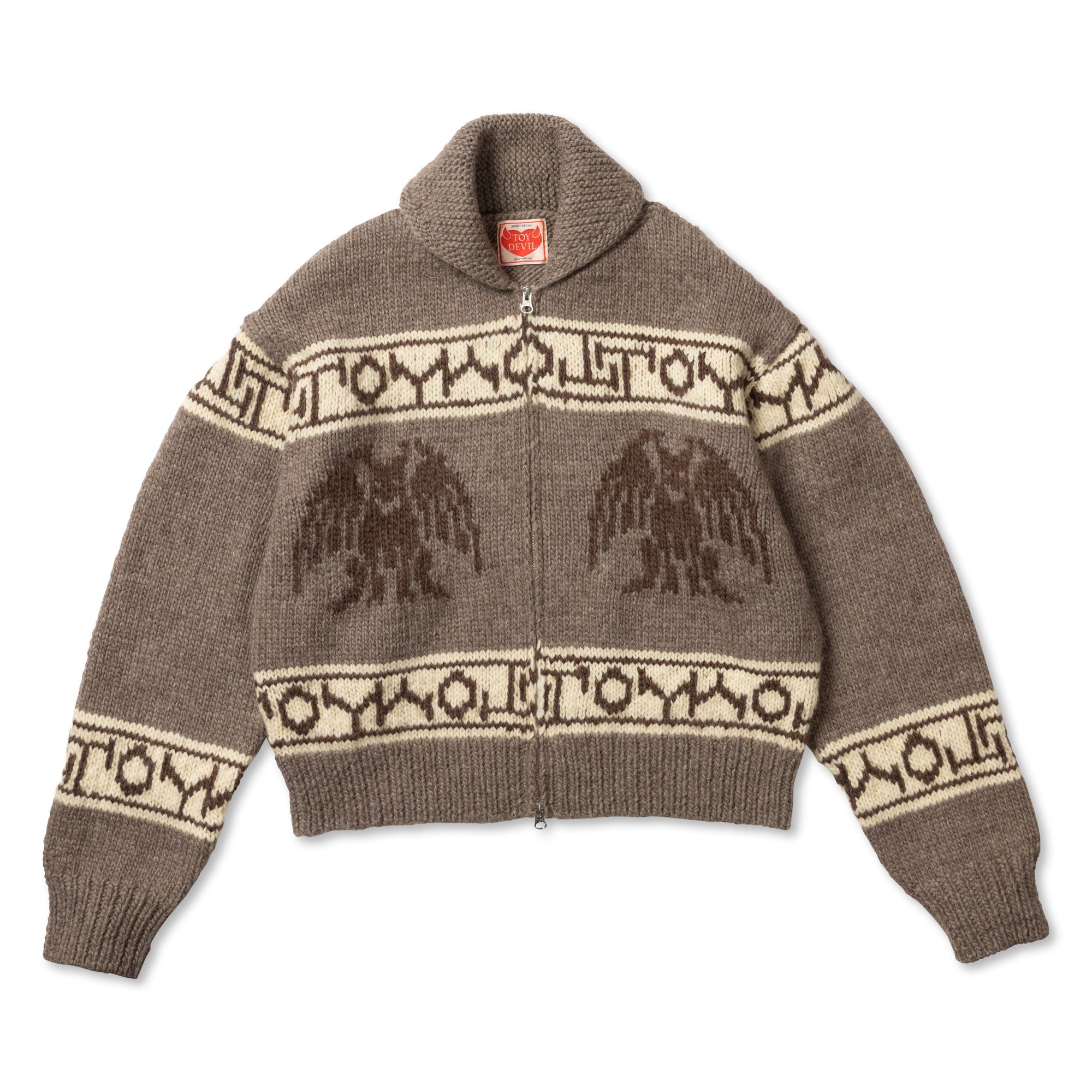 TD25AWKNG01/WOOL DEVIL COWICHAN SWEATER