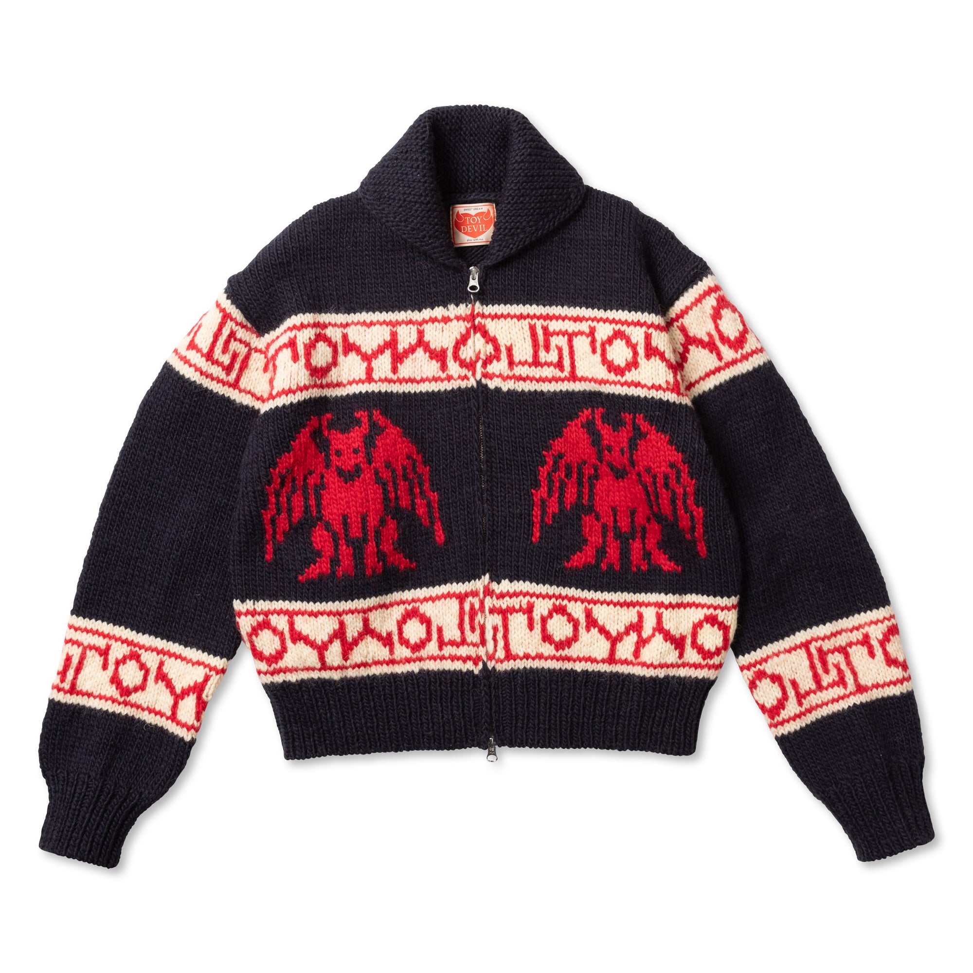 TD25AWKNG01/WOOL DEVIL COWICHAN SWEATER