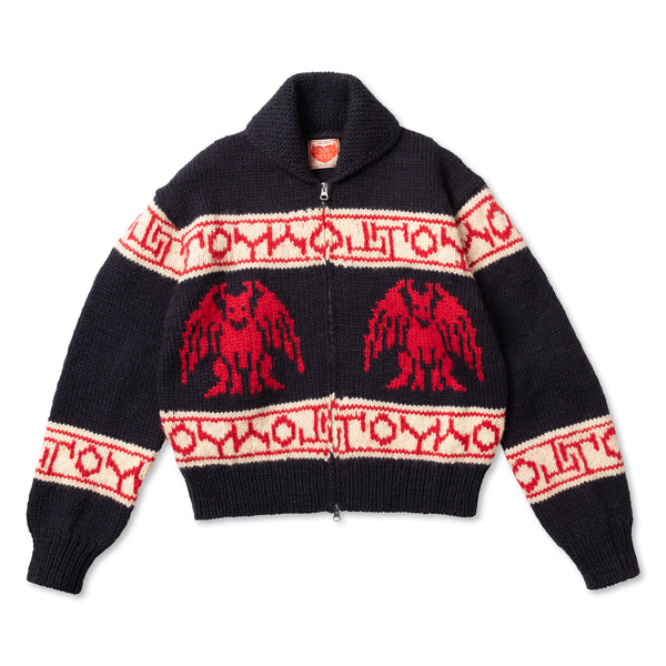 TD25AWKNG01/WOOL DEVIL COWICHAN SWEATER