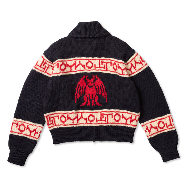 TD25AWKNG01/WOOL DEVIL COWICHAN SWEATER