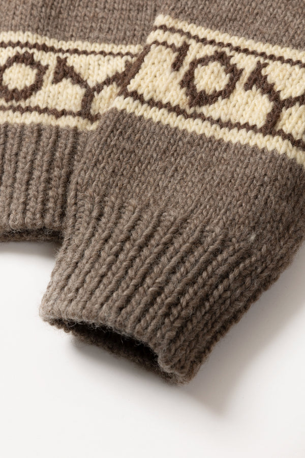 TD25AWKNG01/WOOL DEVIL COWICHAN SWEATER