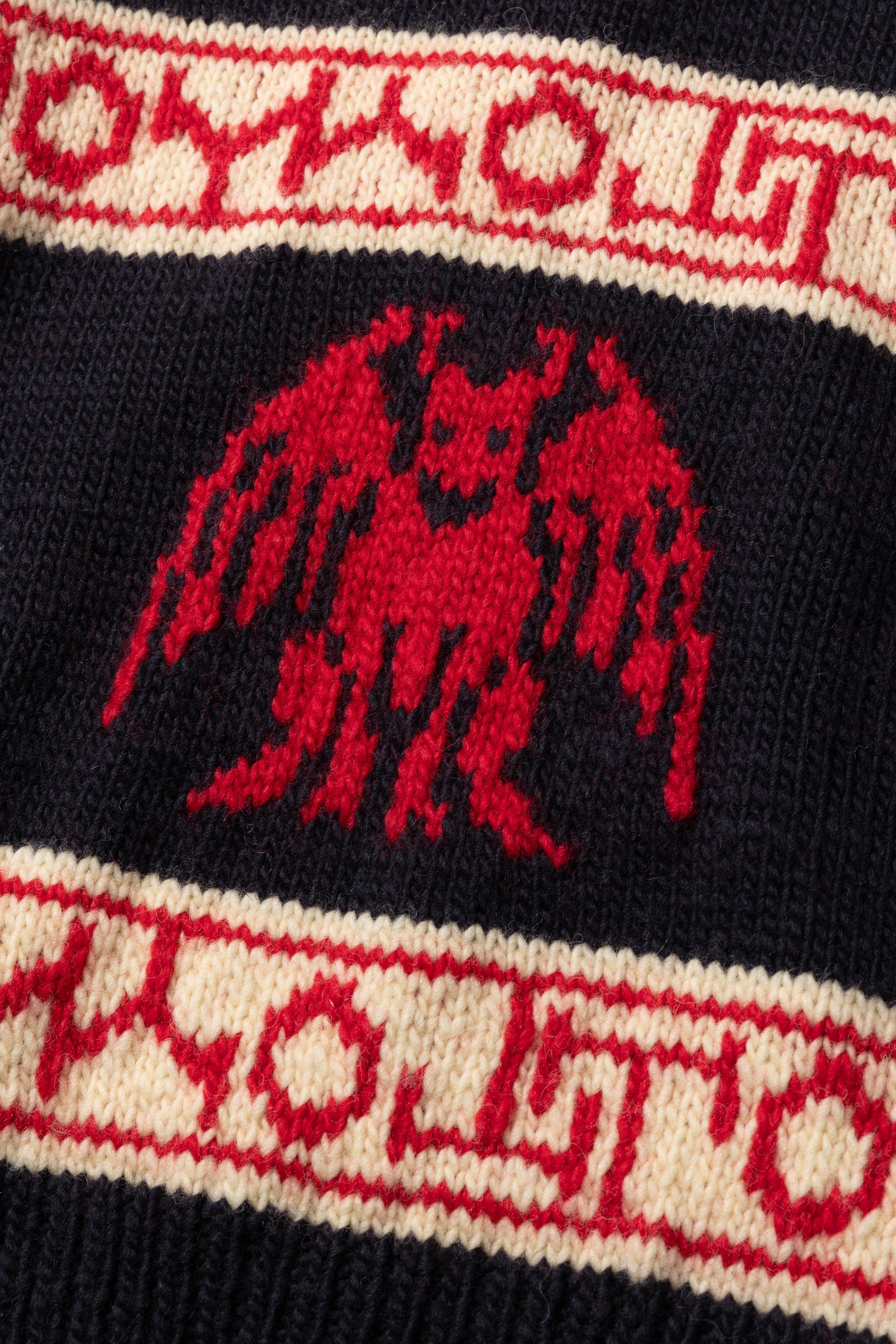 TD25AWKNG01/WOOL DEVIL COWICHAN SWEATER