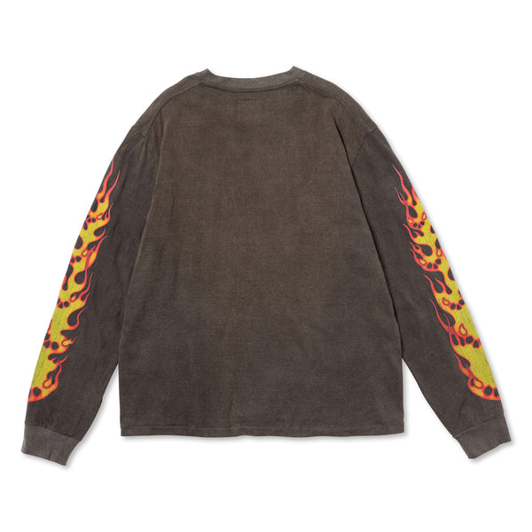 TD25SSCEMLST3/LONG SLEEVE TEE-FIRE DEVIL SKULL