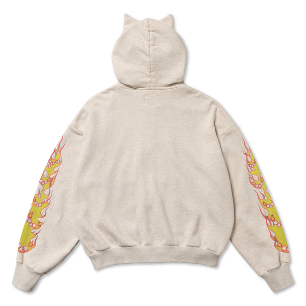 TD25SSCEMZH3/DEVIL ZIP HOODIE-FIRE DEVIL SKULL