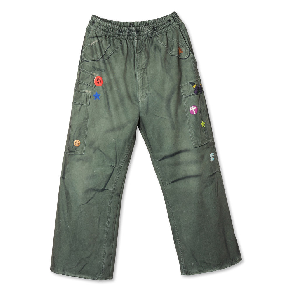 TD26SPNY03/Transfer Print Sweat Pants "M-65"