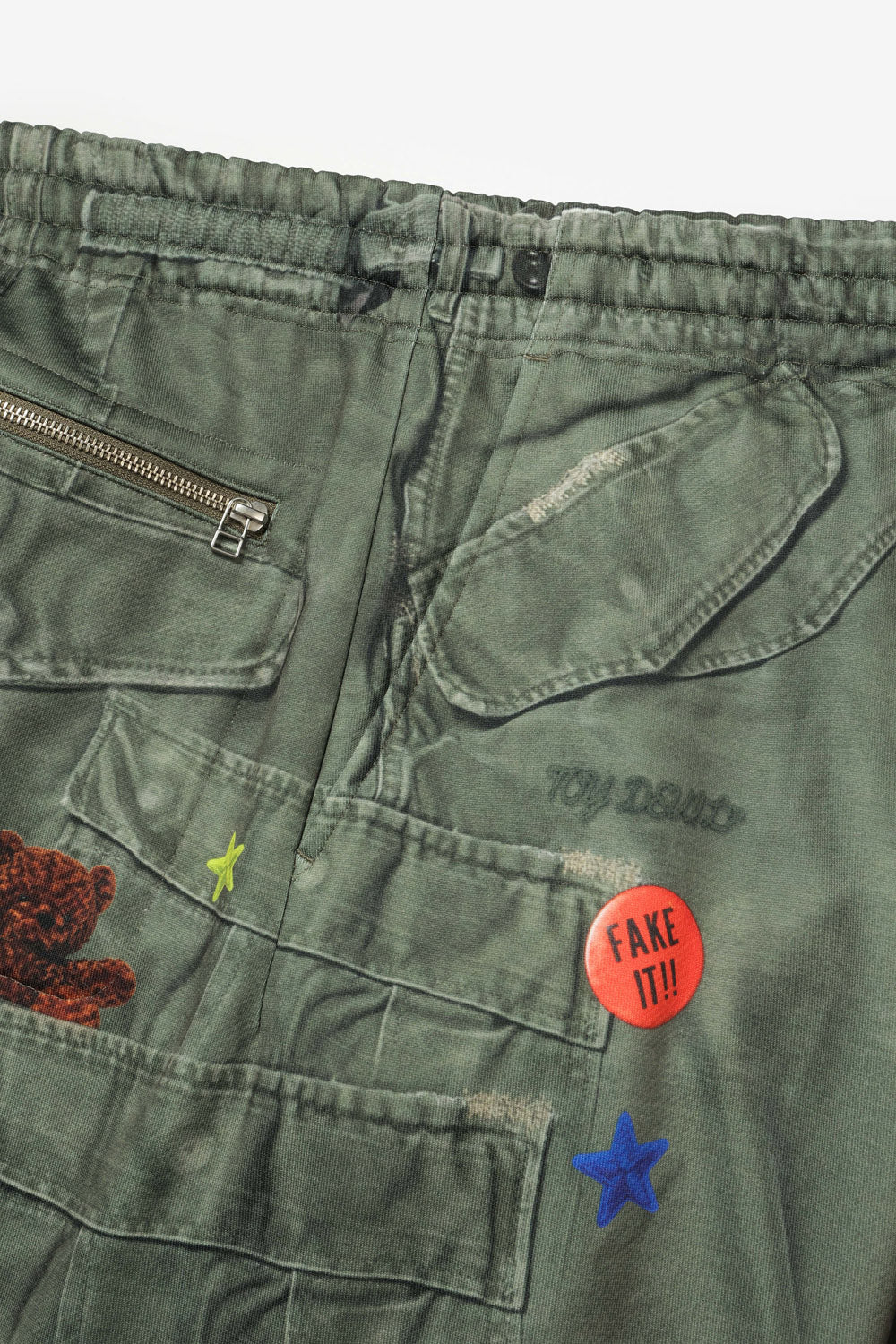 TD26SPNY03/Transfer Print Sweat Pants "M-65"