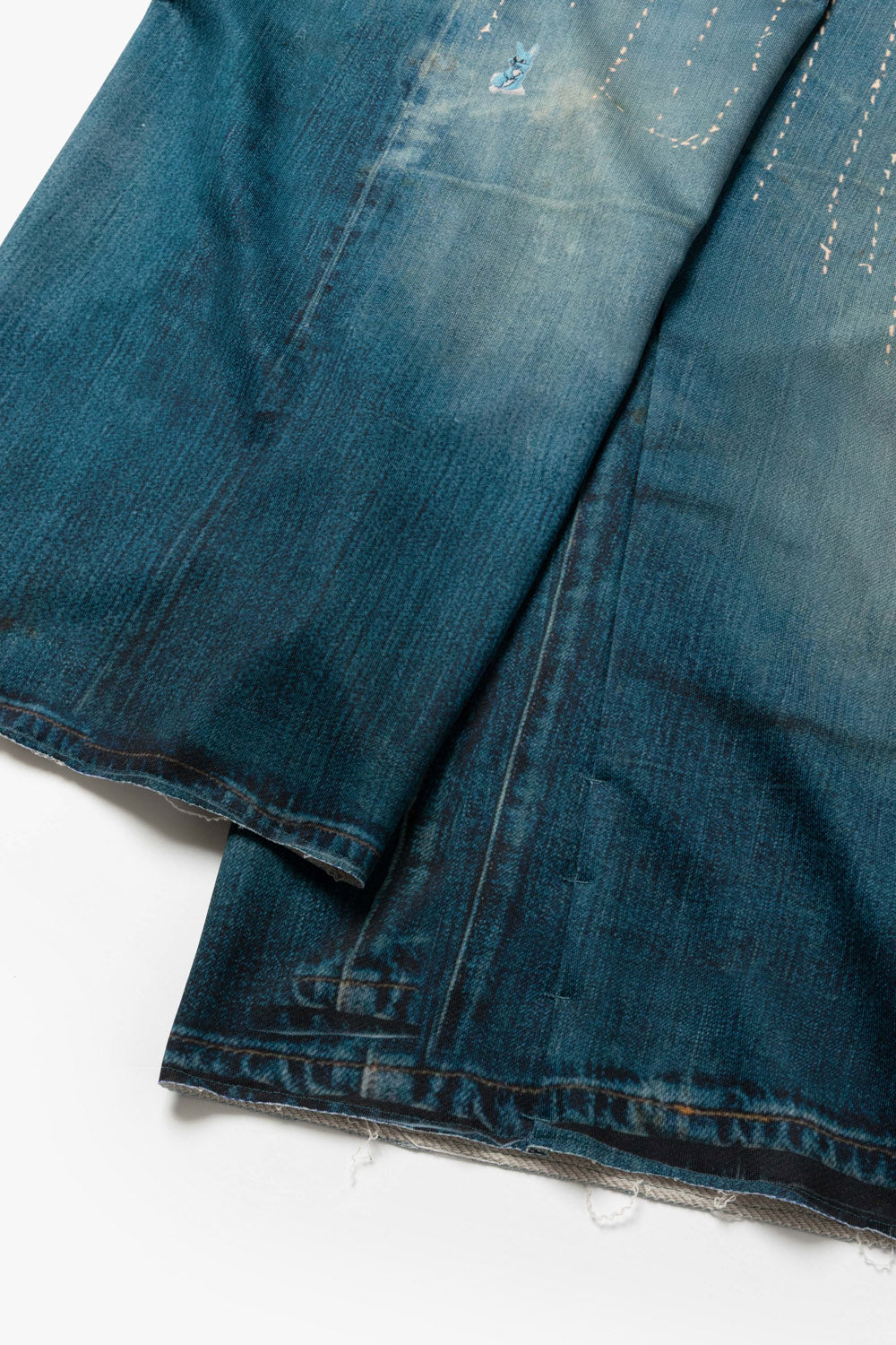 TD26WPNY07/Transfer Print Sweat Pants "Denim"