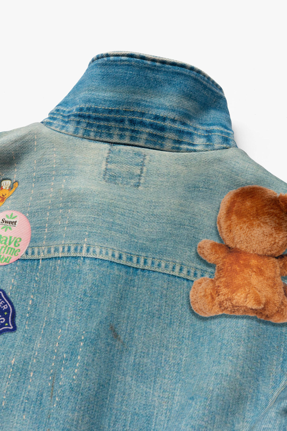 TD26WTNY05/Transfer Print Coach Jacket "Denim"