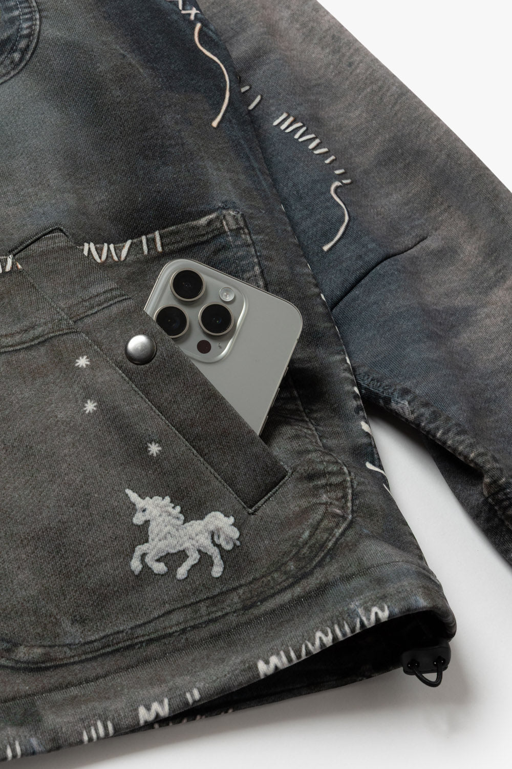 TD26WTNY06/Transfer Print Coach Jacket "Moleskin"